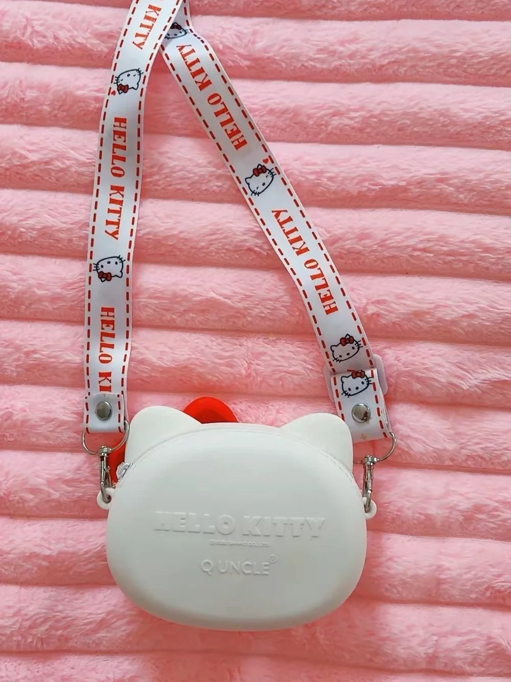 Hello Kitty White Crossbody Bag with Red Bow - Kids